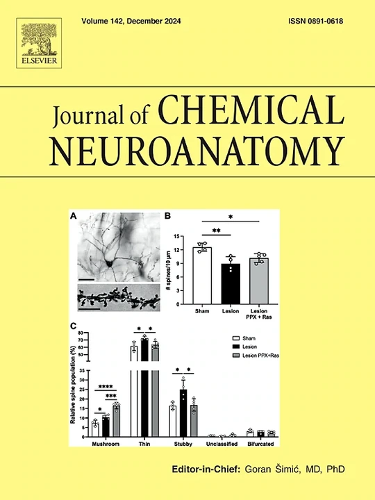 JOURNAL OF CHEMICAL NEUROANATOMY 期刊封面