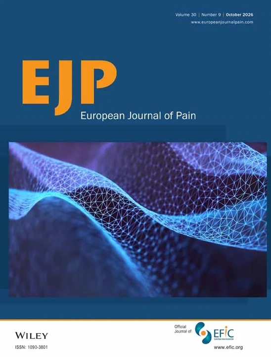 EUROPEAN JOURNAL OF PAIN journal cover