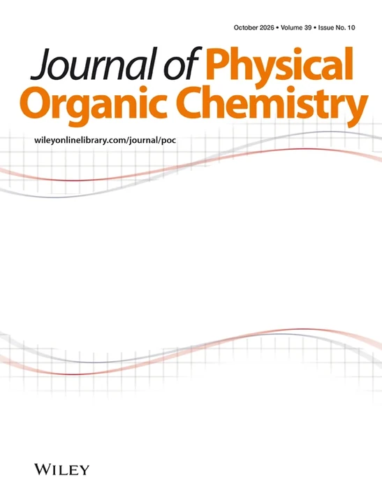 JOURNAL OF PHYSICAL ORGANIC CHEMISTRY 期刊封面