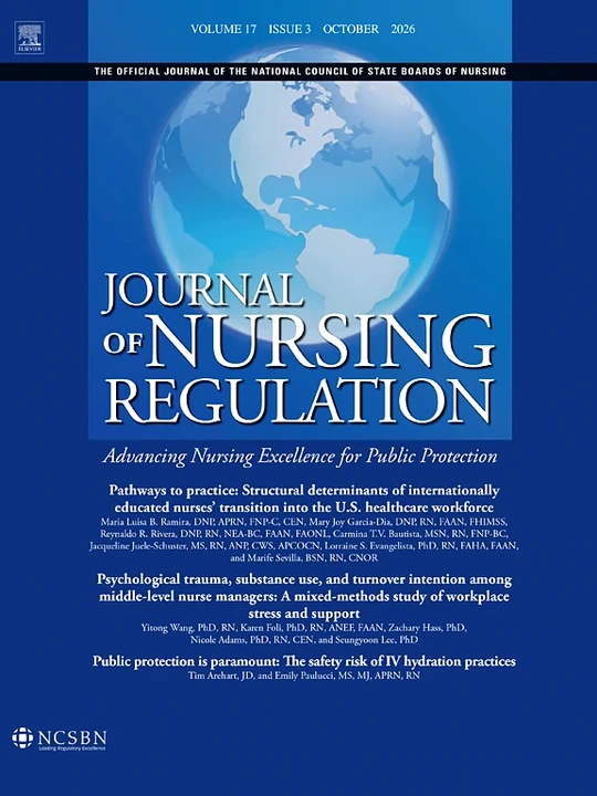 Journal of Nursing Regulation journal cover