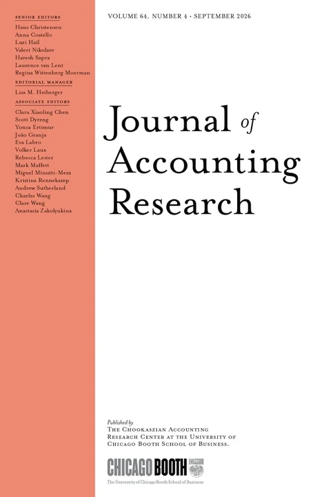 JOURNAL OF ACCOUNTING RESEARCH journal cover