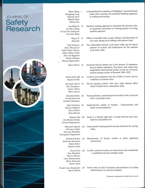JOURNAL OF SAFETY RESEARCH 期刊封面