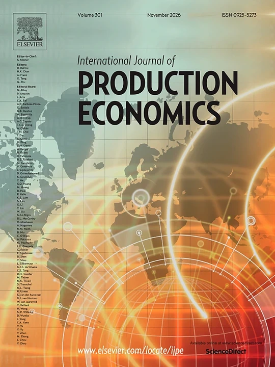 INTERNATIONAL JOURNAL OF PRODUCTION ECONOMICS journal cover