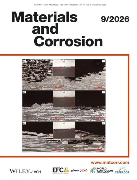 MATERIALS AND CORROSION-WERKSTOFFE UND KORROSION journal cover