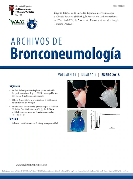 ARCHIVOS DE BRONCONEUMOLOGIA journal cover
