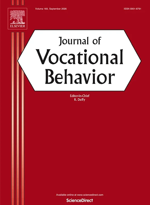 JOURNAL OF VOCATIONAL BEHAVIOR 期刊封面