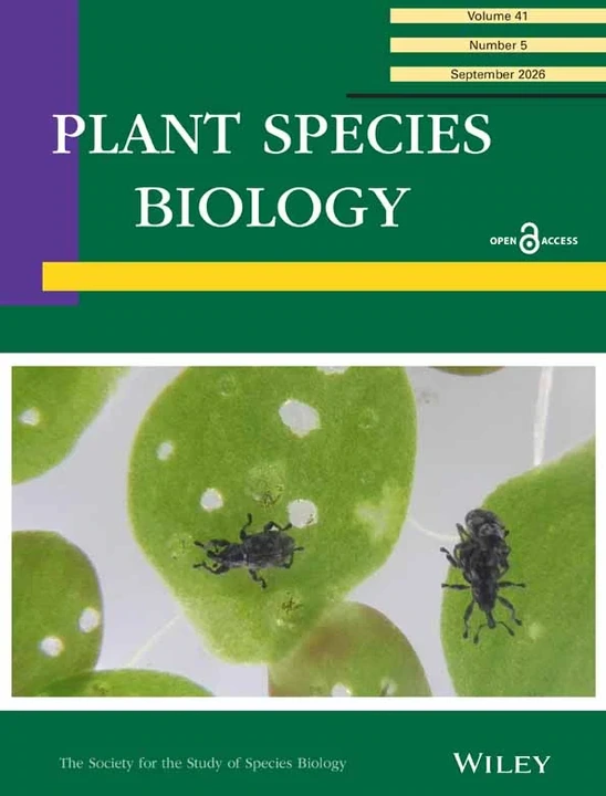 PLANT SPECIES BIOLOGY 期刊封面