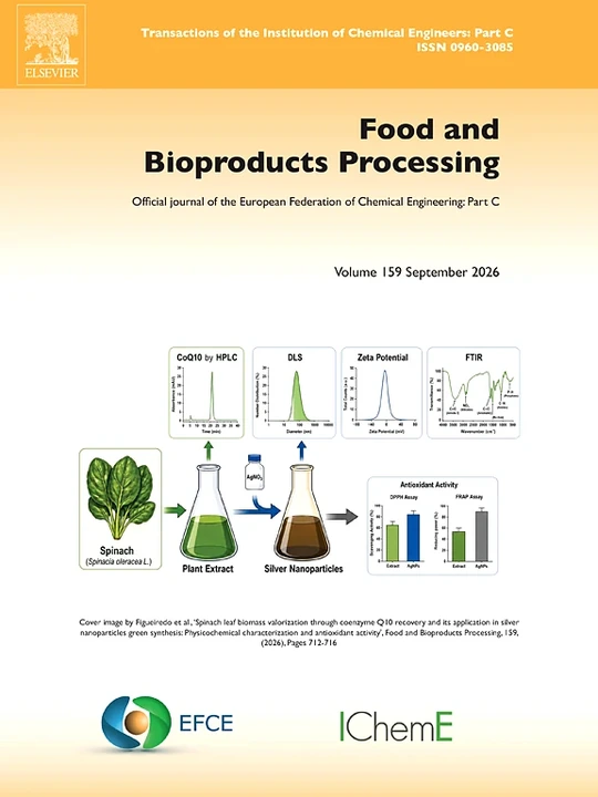 FOOD AND BIOPRODUCTS PROCESSING journal cover
