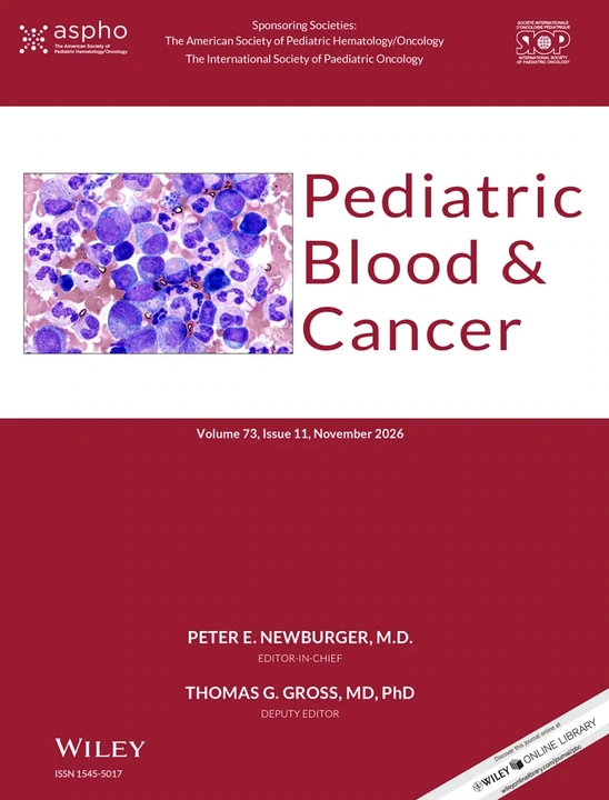 PEDIATRIC BLOOD & CANCER journal cover