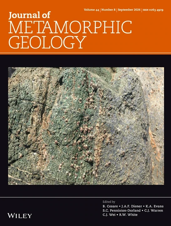 JOURNAL OF METAMORPHIC GEOLOGY 期刊封面