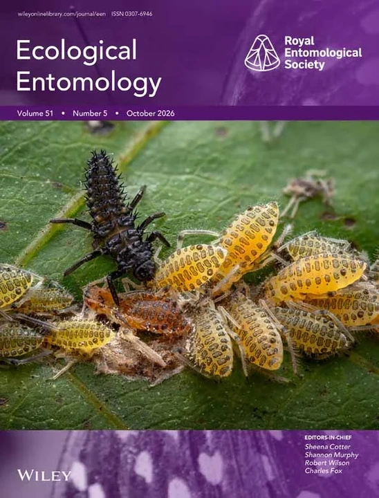 ECOLOGICAL ENTOMOLOGY 期刊封面