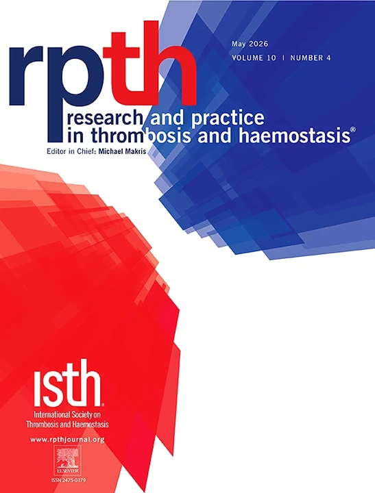 Research and Practice in Thrombosis and Haemostasis journal cover