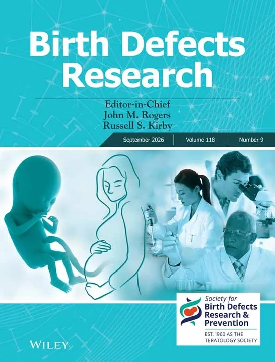 Birth Defects Research 期刊封面