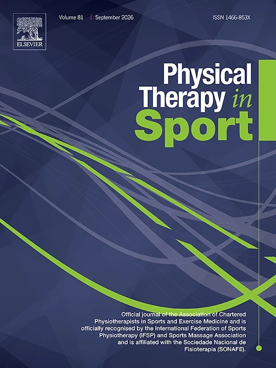 Physical Therapy in Sport journal cover