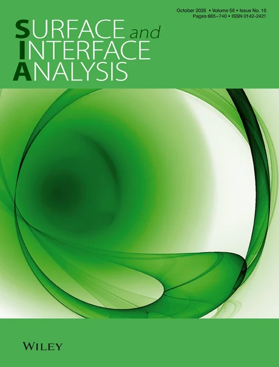 SURFACE AND INTERFACE ANALYSIS journal cover