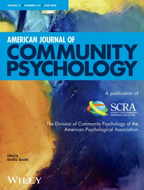 AMERICAN JOURNAL OF COMMUNITY PSYCHOLOGY 期刊封面