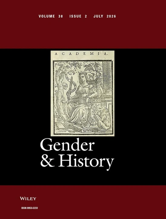 Gender and History journal cover