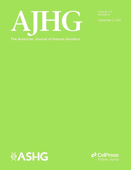 AMERICAN JOURNAL OF HUMAN GENETICS 期刊封面