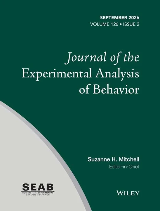 JOURNAL OF THE EXPERIMENTAL ANALYSIS OF BEHAVIOR 期刊封面