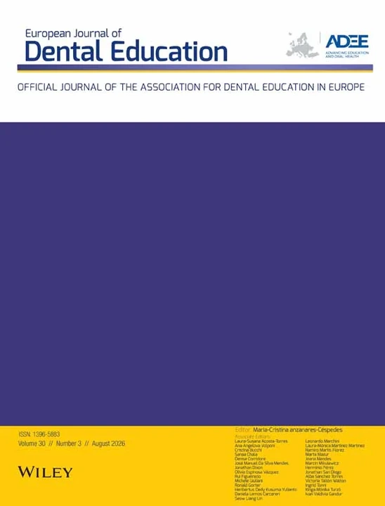 European Journal of Dental Education journal cover