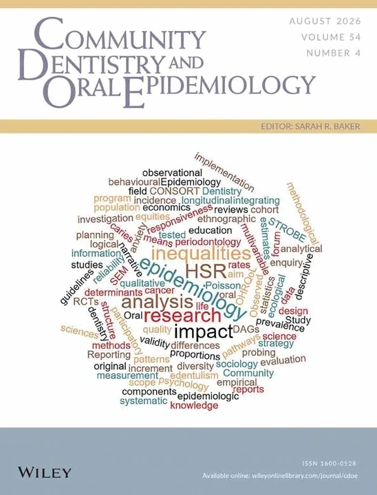 COMMUNITY DENTISTRY AND ORAL EPIDEMIOLOGY journal cover