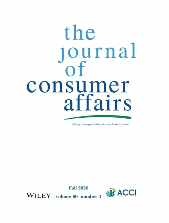 JOURNAL OF CONSUMER AFFAIRS journal cover