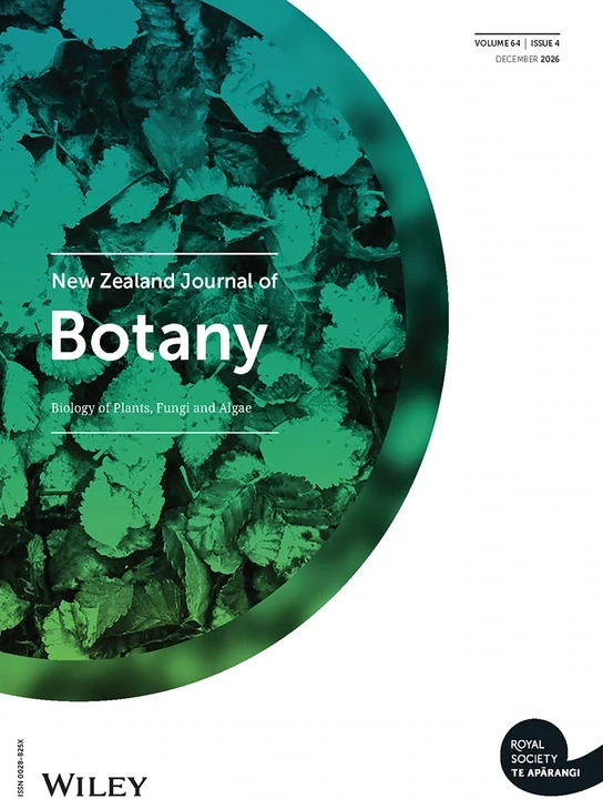NEW ZEALAND JOURNAL OF BOTANY journal cover