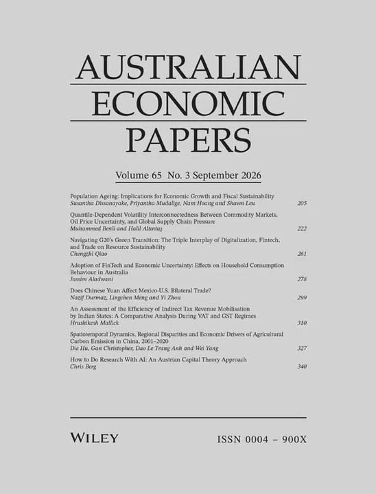 AUSTRALIAN ECONOMIC PAPERS journal cover