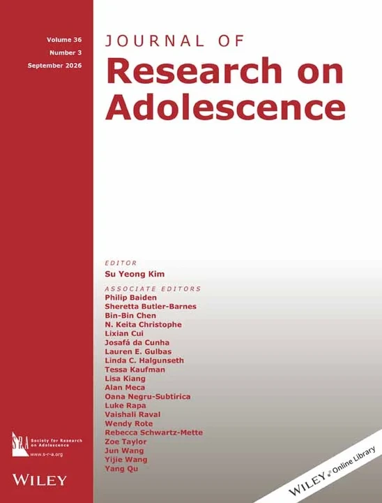 JOURNAL OF RESEARCH ON ADOLESCENCE journal cover