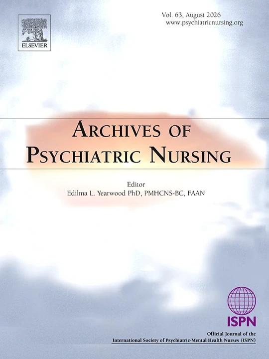 ARCHIVES OF PSYCHIATRIC NURSING journal cover