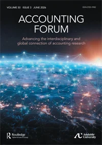 Accounting Forum journal cover