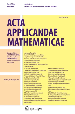 ACTA APPLICANDAE MATHEMATICAE journal cover