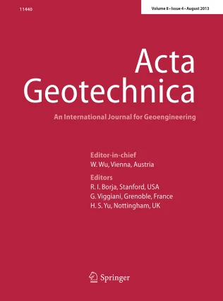 Acta Geotechnica 期刊封面