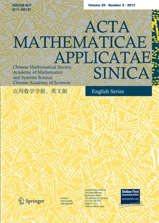 Acta Mathematicae Applicatae Sinica-English Series journal cover