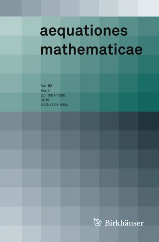 Aequationes Mathematicae journal cover