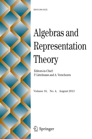 ALGEBRAS AND REPRESENTATION THEORY journal cover