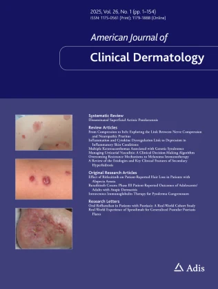 AMERICAN JOURNAL OF CLINICAL DERMATOLOGY journal cover