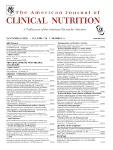 AMERICAN JOURNAL OF CLINICAL NUTRITION journal cover