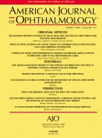 AMERICAN JOURNAL OF OPHTHALMOLOGY journal cover