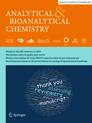 ANALYTICAL AND BIOANALYTICAL CHEMISTRY journal cover