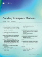 ANNALS OF EMERGENCY MEDICINE journal cover