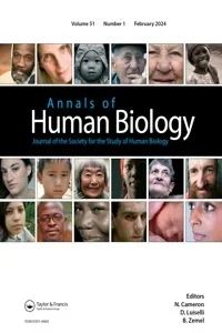 ANNALS OF HUMAN BIOLOGY journal cover