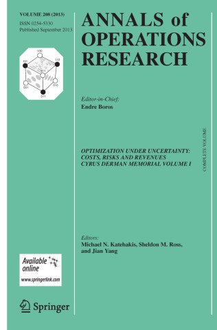ANNALS OF OPERATIONS RESEARCH 期刊封面