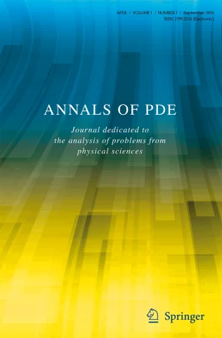 Annals of PDE 期刊封面
