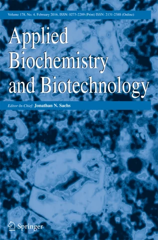 APPLIED BIOCHEMISTRY AND BIOTECHNOLOGY journal cover