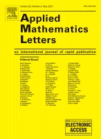 Applied Mathematics Letters journal cover