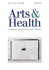 Arts & Health journal cover