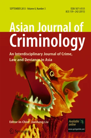 Asian Journal of Criminology journal cover