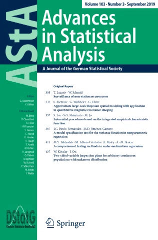 AStA-Advances in Statistical Analysis journal cover
