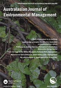 Australasian Journal of Environmental Management journal cover